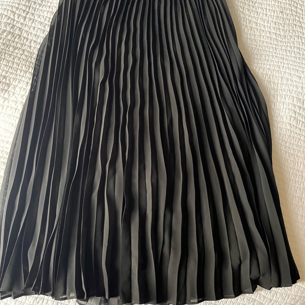NWT Black Pleated Skirt